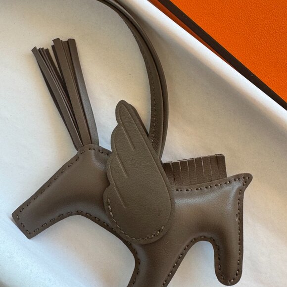 Hermes Rodeo Pegase Pegasus PM Etoupe bag charm for birkin kelly - Picture 5 of 7